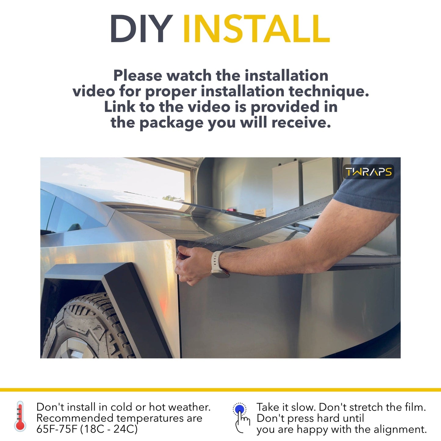 Lightbar Tint | Tesla Cybertruck - Smoked Headlamp 8mil PPF