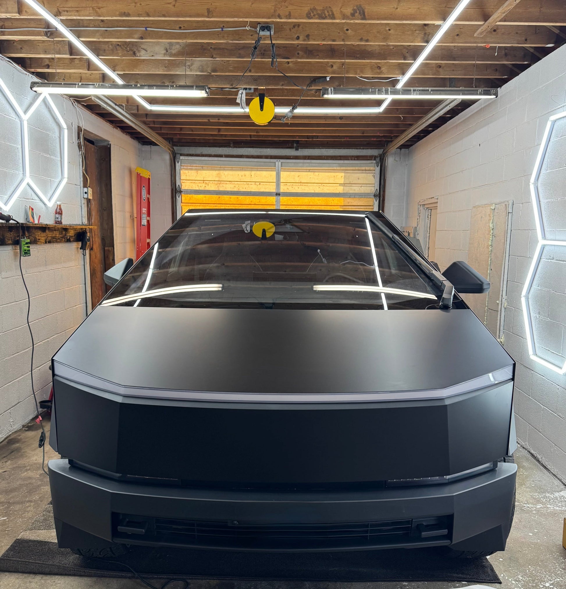 Matte Black Cybertruck Wrap compatible with Tesla Cybertruck