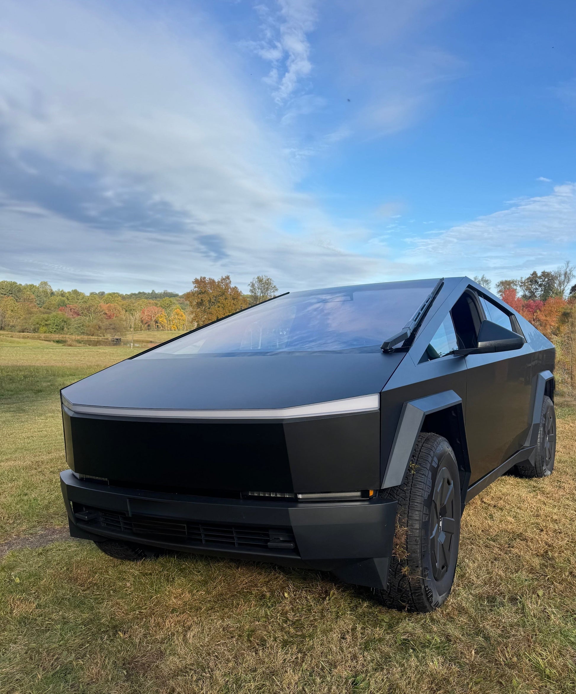 Matte Black Cybertruck Wrap compatible with Tesla Cybertruck