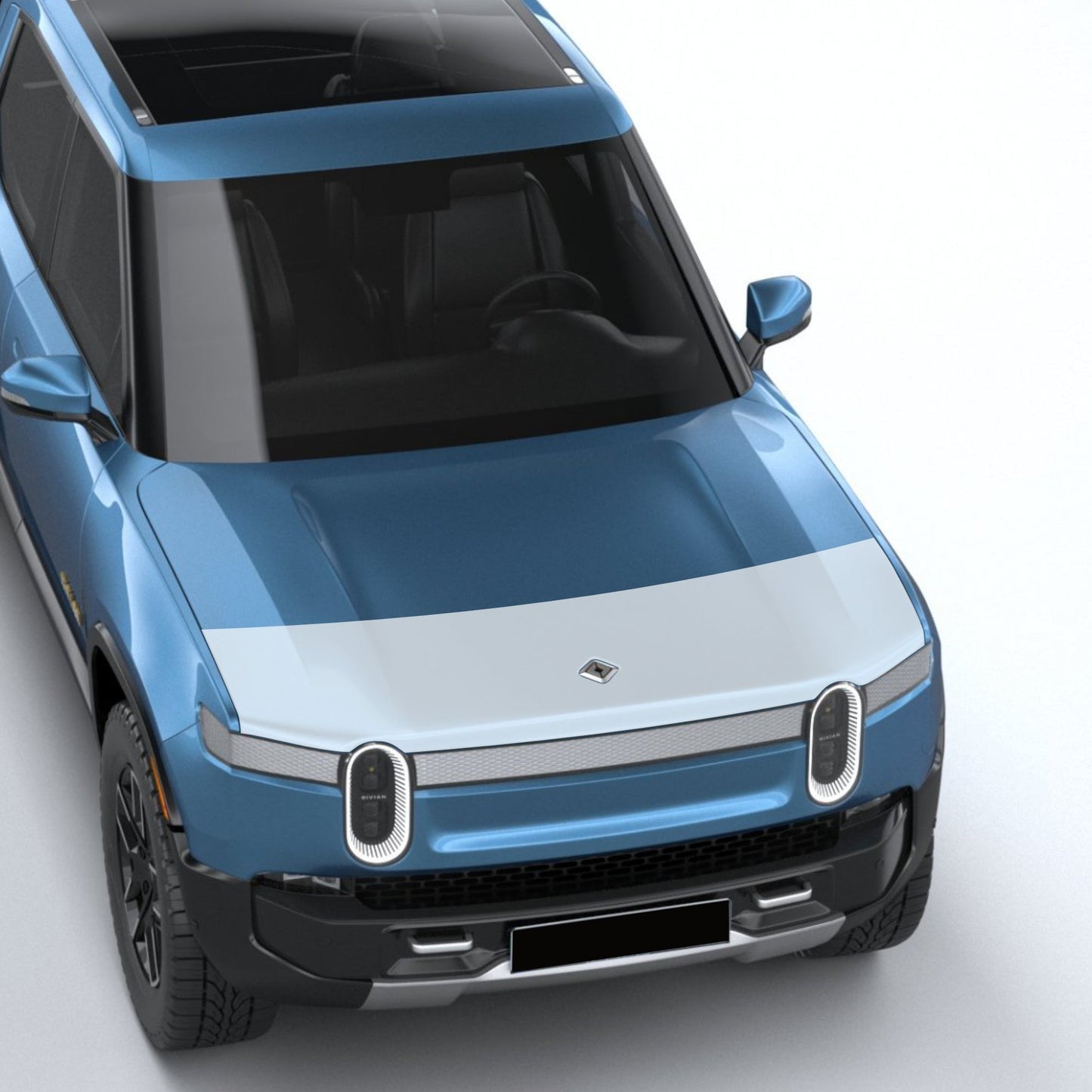 Hood PPF Paint Protection Film for Rivian R1T/R1S compatible with Rivian R1S and R1T
