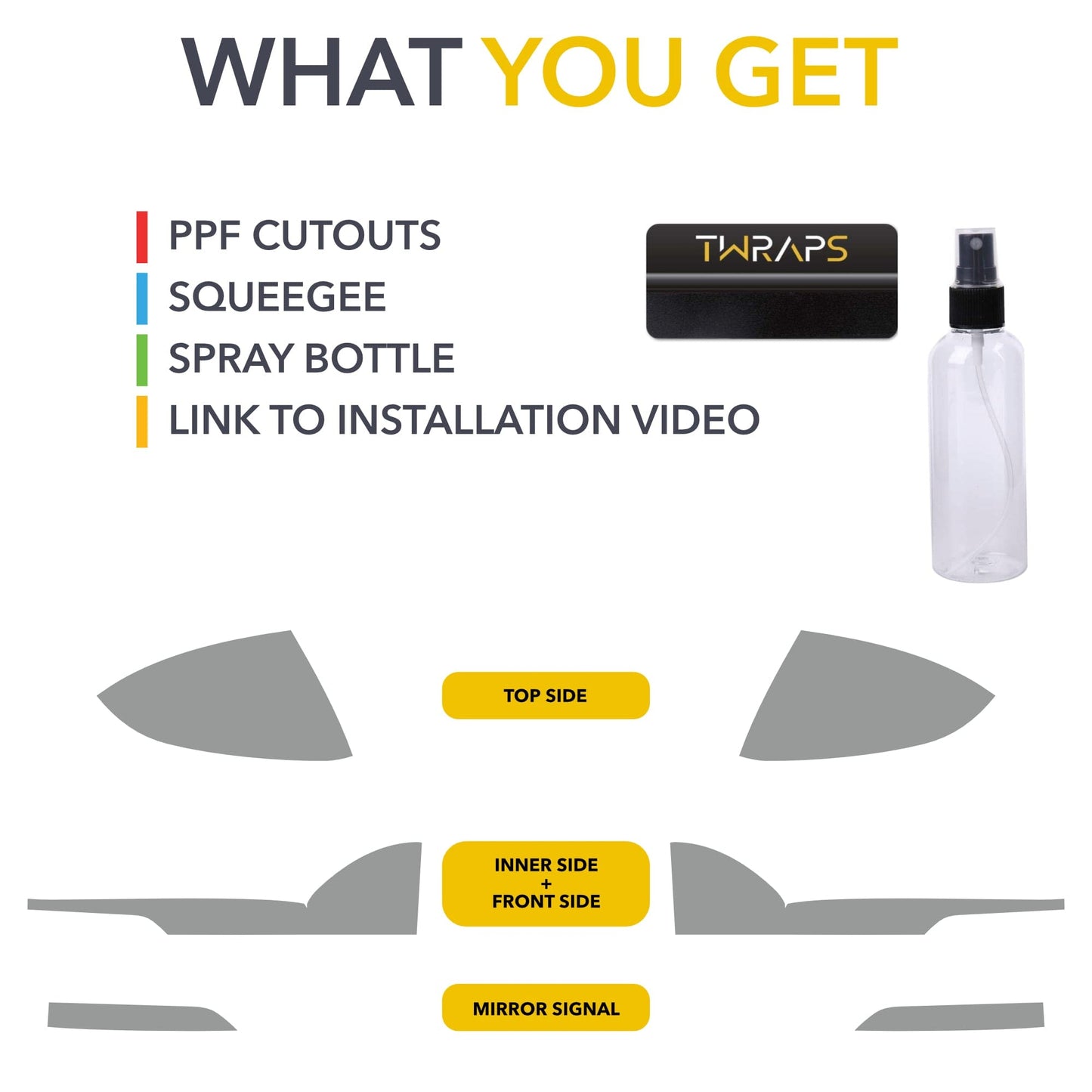 Mirrors PPF | Paint Protection Film for Rivian R1T / R1S 2021-2026