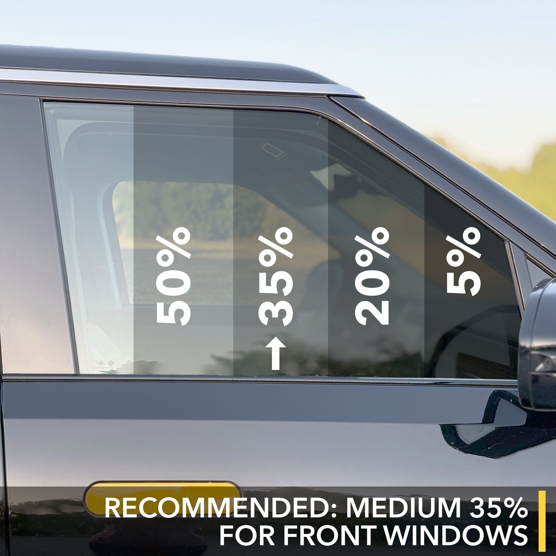 Nano Ceramic Windows Tint compatible with Rivian R1S and R1T
