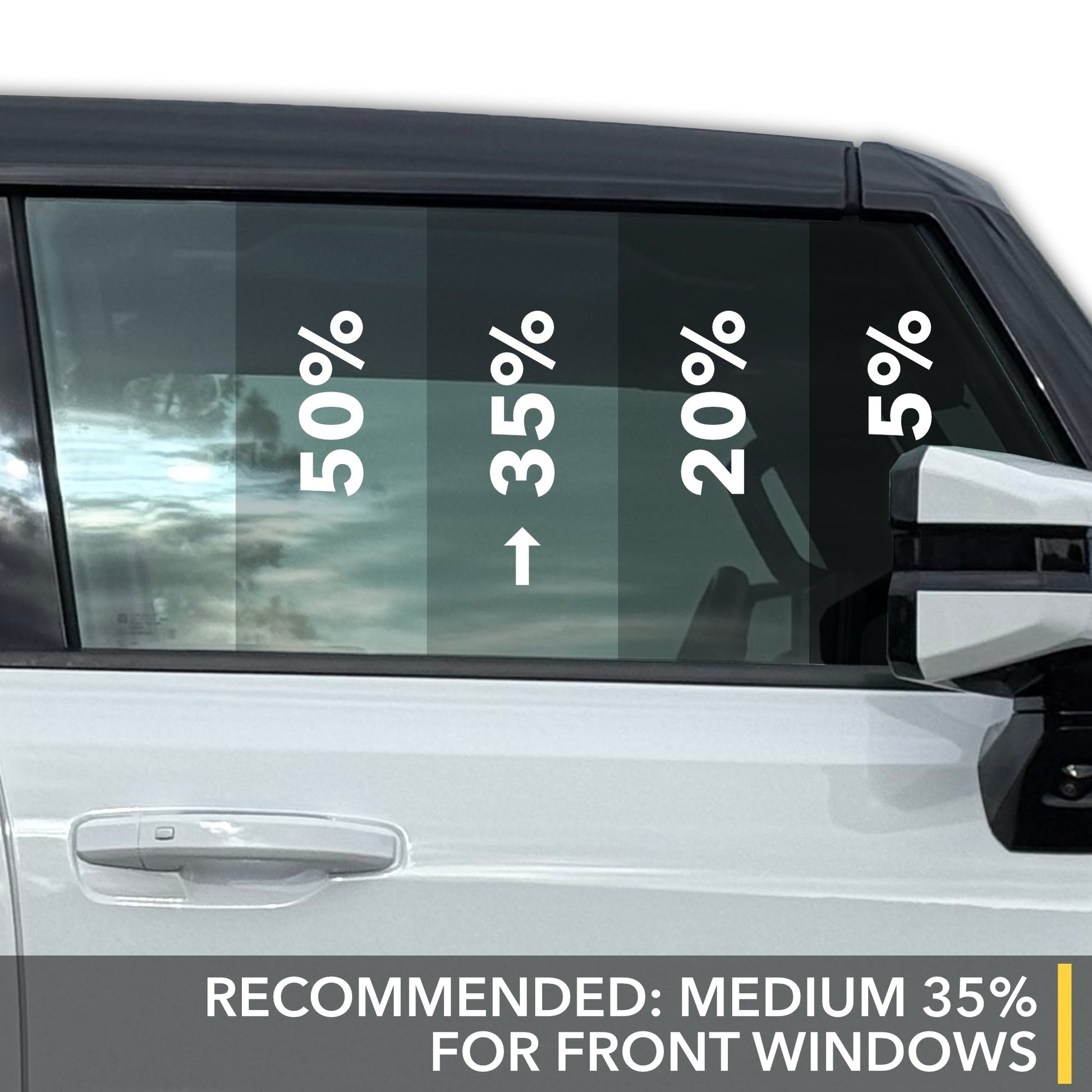 Nano Ceramic Windows Tint compatible with GMC Hummer EV