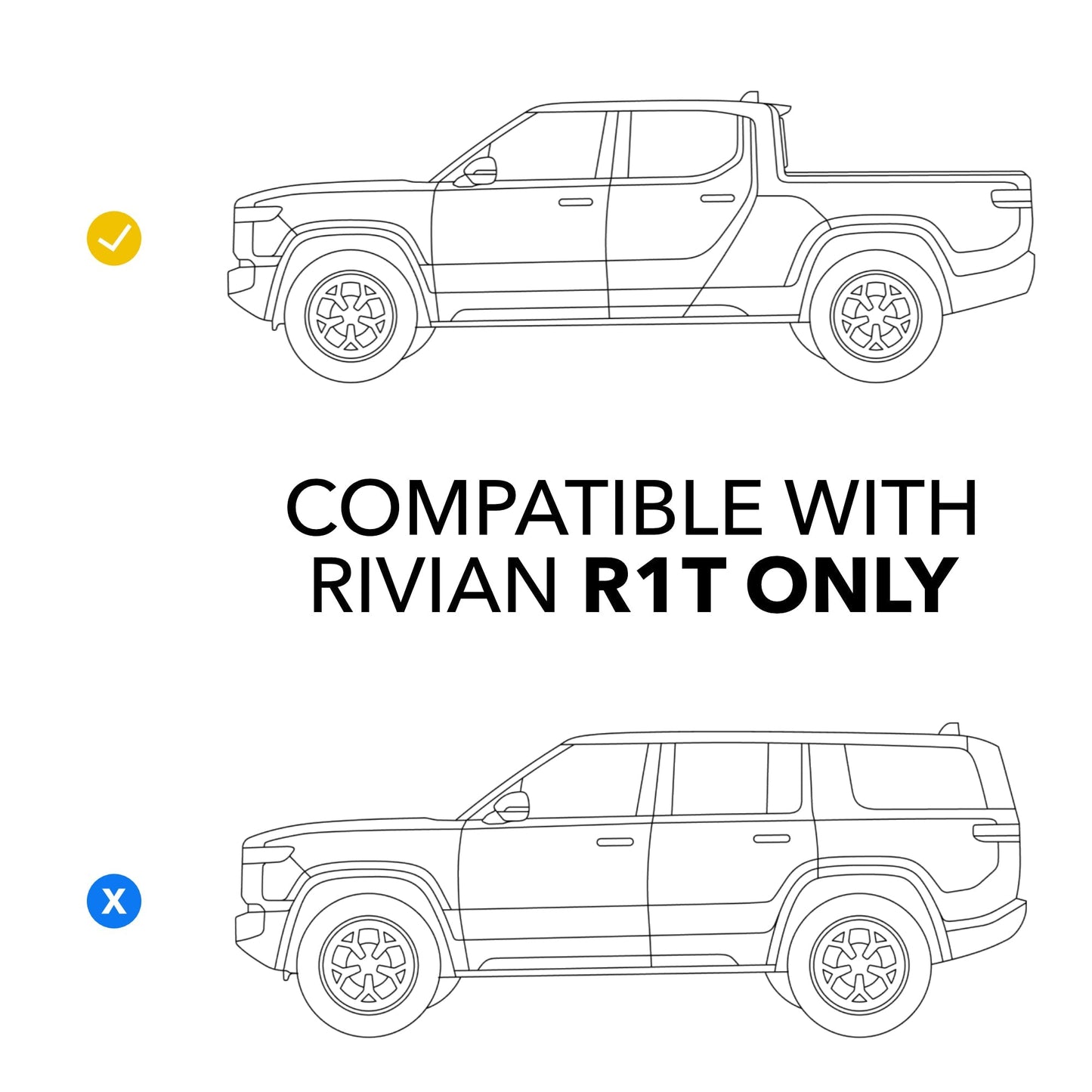 Rear Seats Under-Storage Divider compatible with Rivian R1T