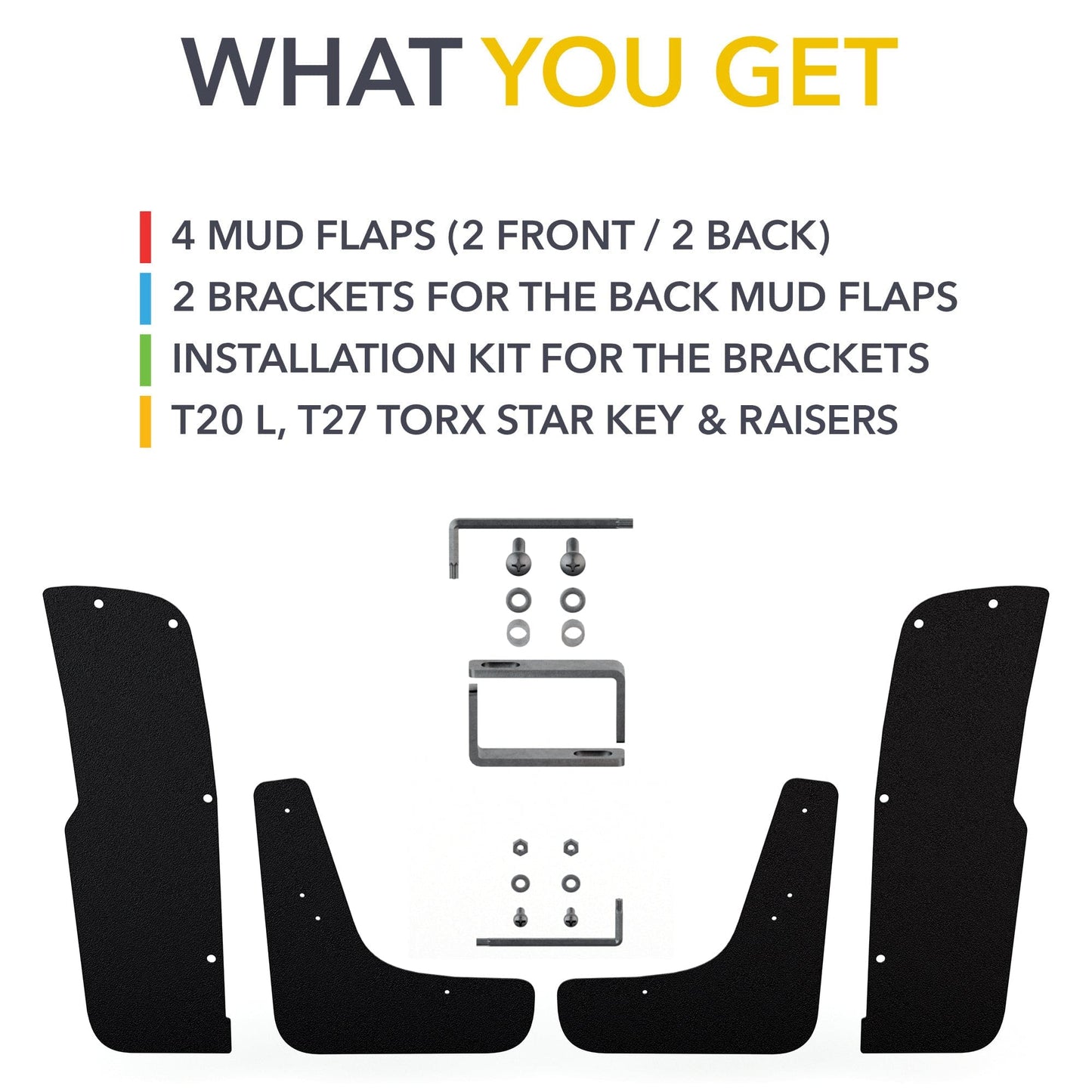 Slim Mud Flaps | for Rivian R1T/R1S 2021-2026