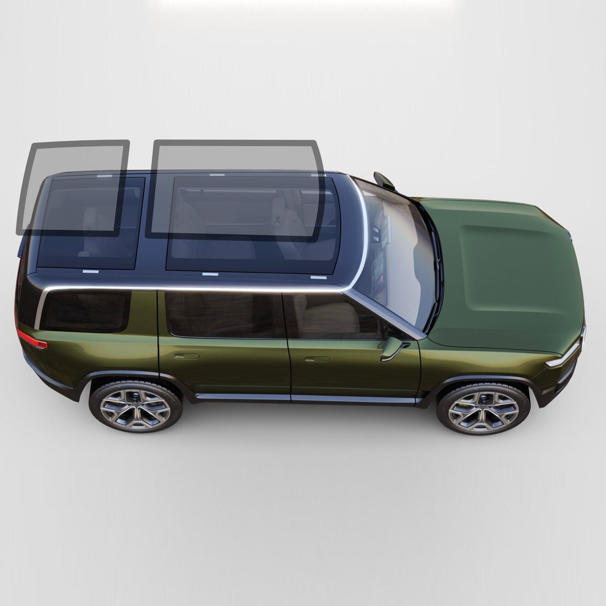 Windshield & Sunroof Protection Film compatible with Rivian R1S and R1T