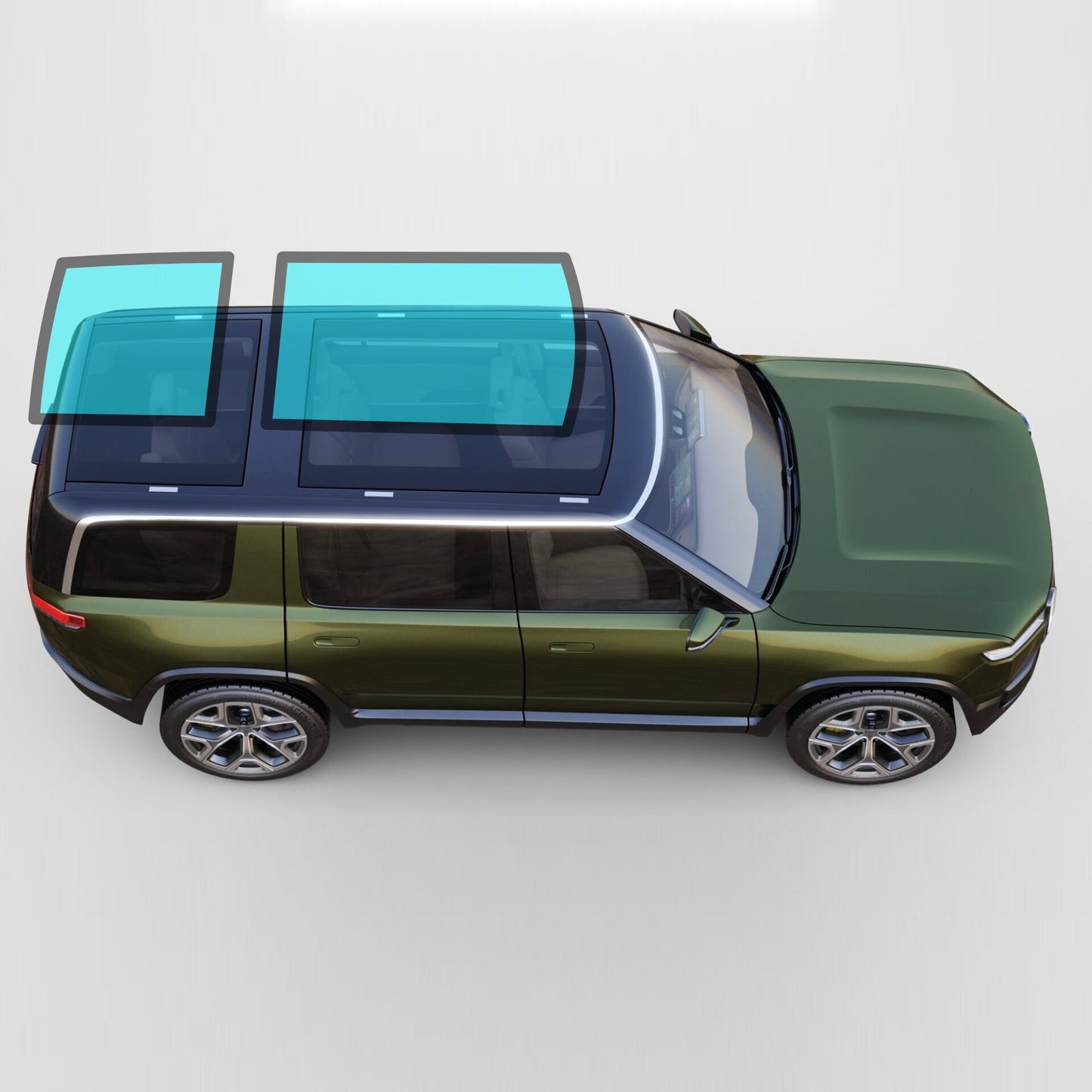 Windshield & Sunroof Protection Film compatible with Rivian R1S and R1T