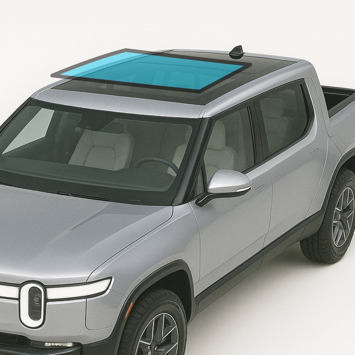 Windshield & Sunroof Protection Film compatible with Rivian R1S and R1T