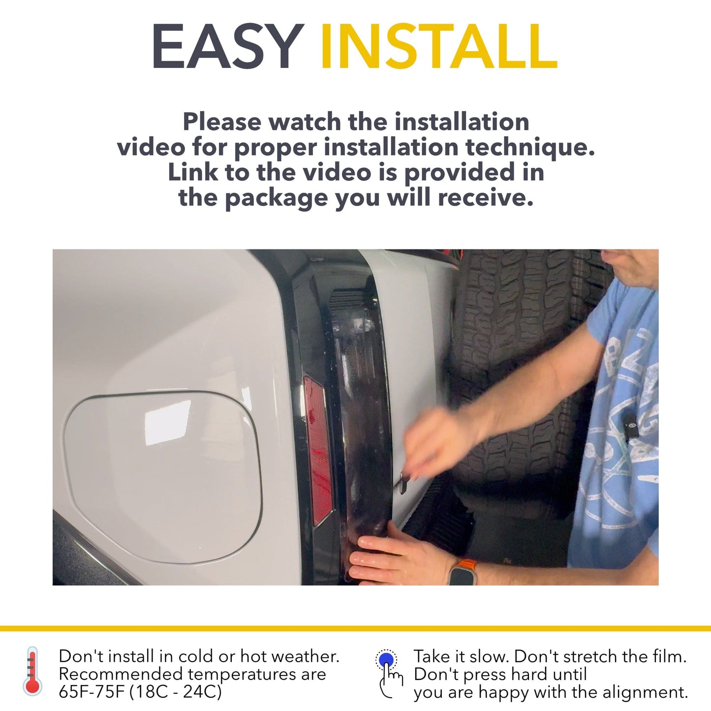 Tail Lights Smoke Tint PPF | GMC Hummer EV SUV 2023-2026