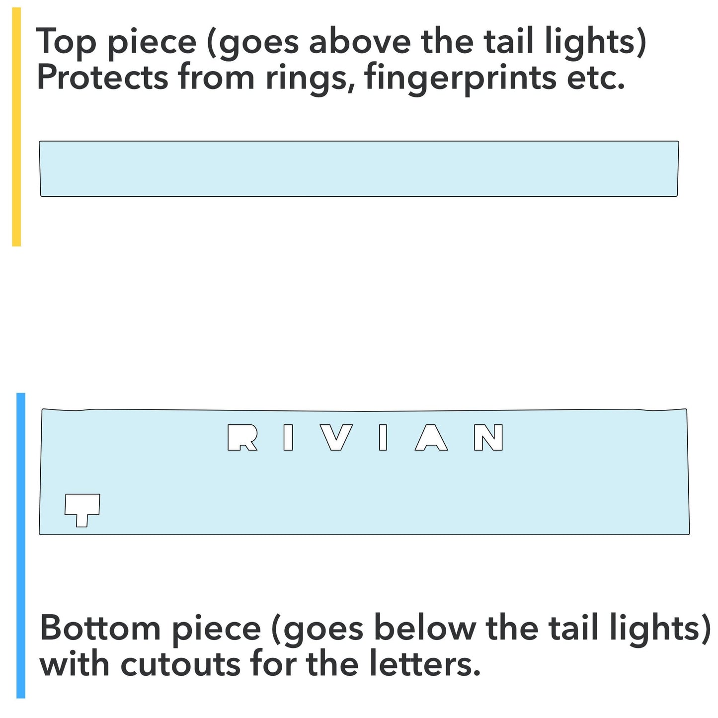 Tailgate Rear Bumper PPF | Full Coverage Paint Protection Film for Rivian R1T 2021-2026