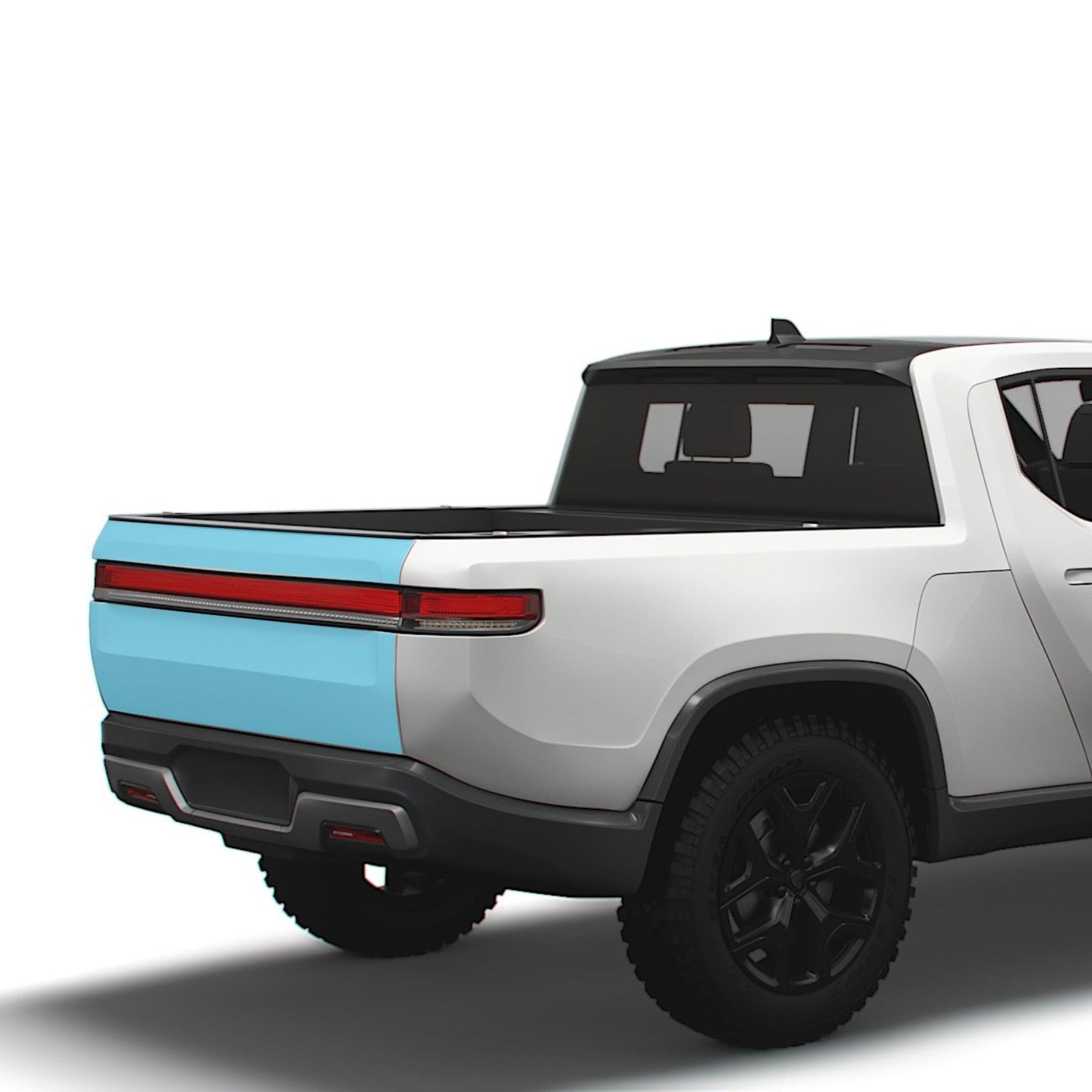 Tailgate Rear Bumper PPF | Full Coverage Paint Protection Film for Rivian R1T 2021-2026