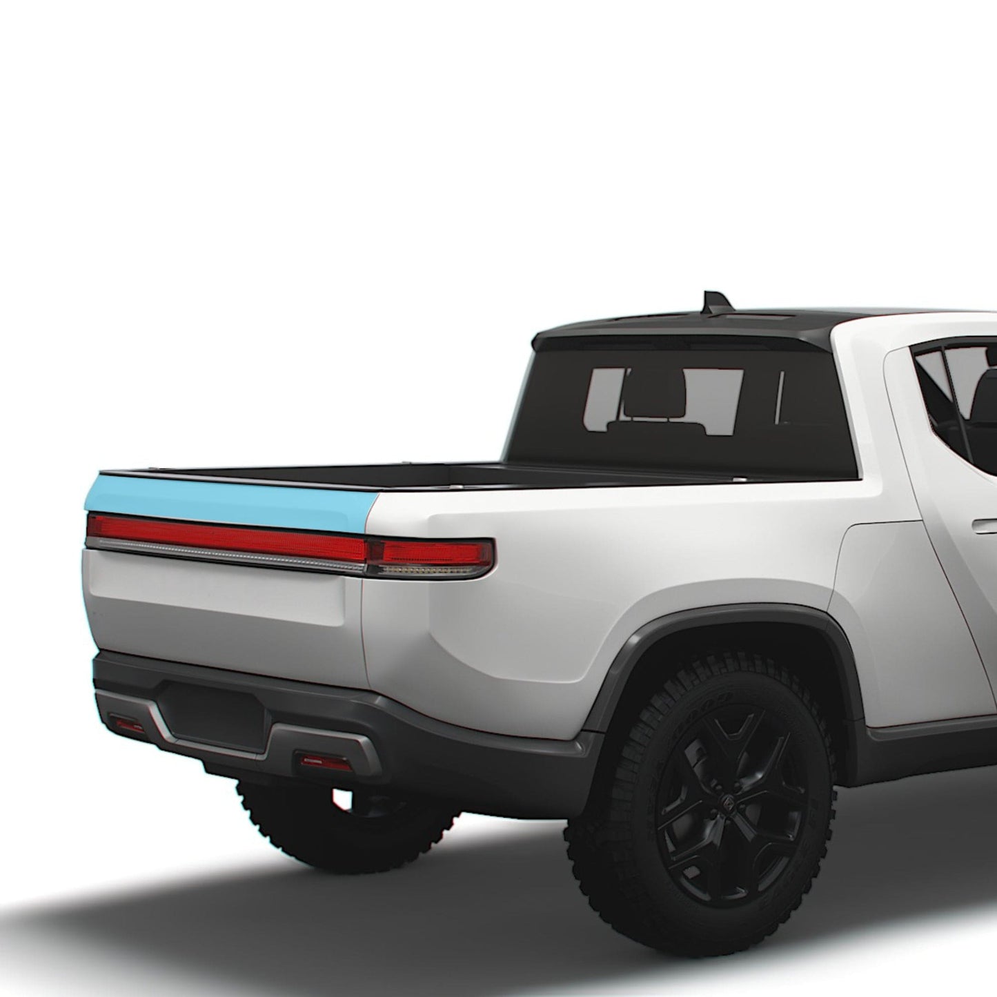 Tailgate Rear Bumper PPF | Full Coverage Paint Protection Film for Rivian R1T 2021-2026