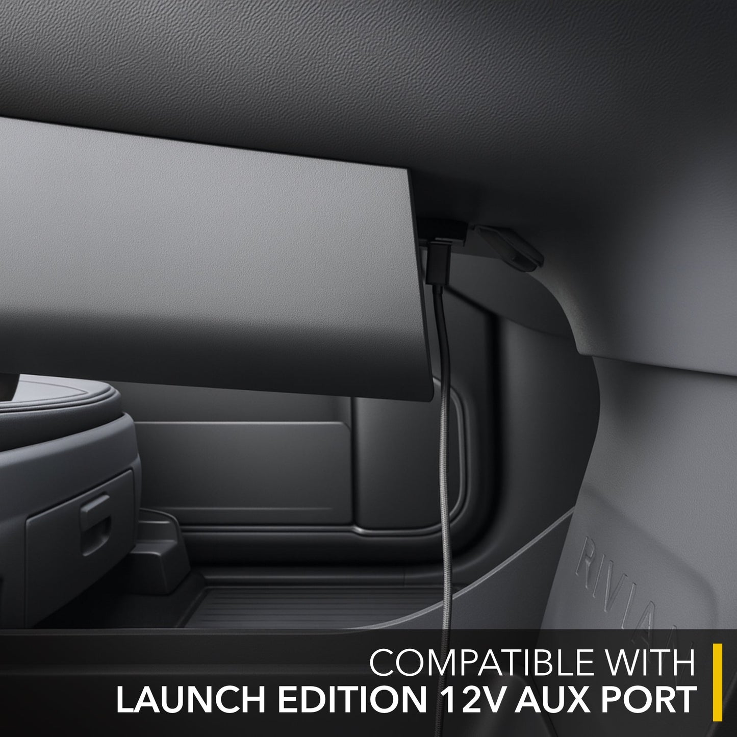 Under Screen Tray Glovebox Style Organizer for Rivian R1S & Rivian compatible with Rivian R1T