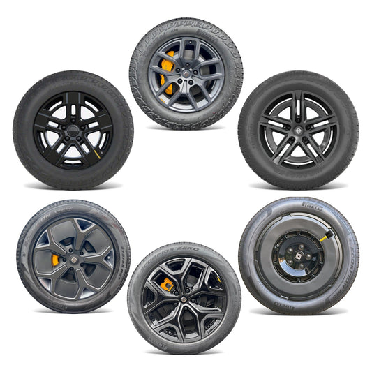 Wheels Vinyl Covers | Spokes Color Wrap Chrome Delete for Rivian R1T & Rivian R1S