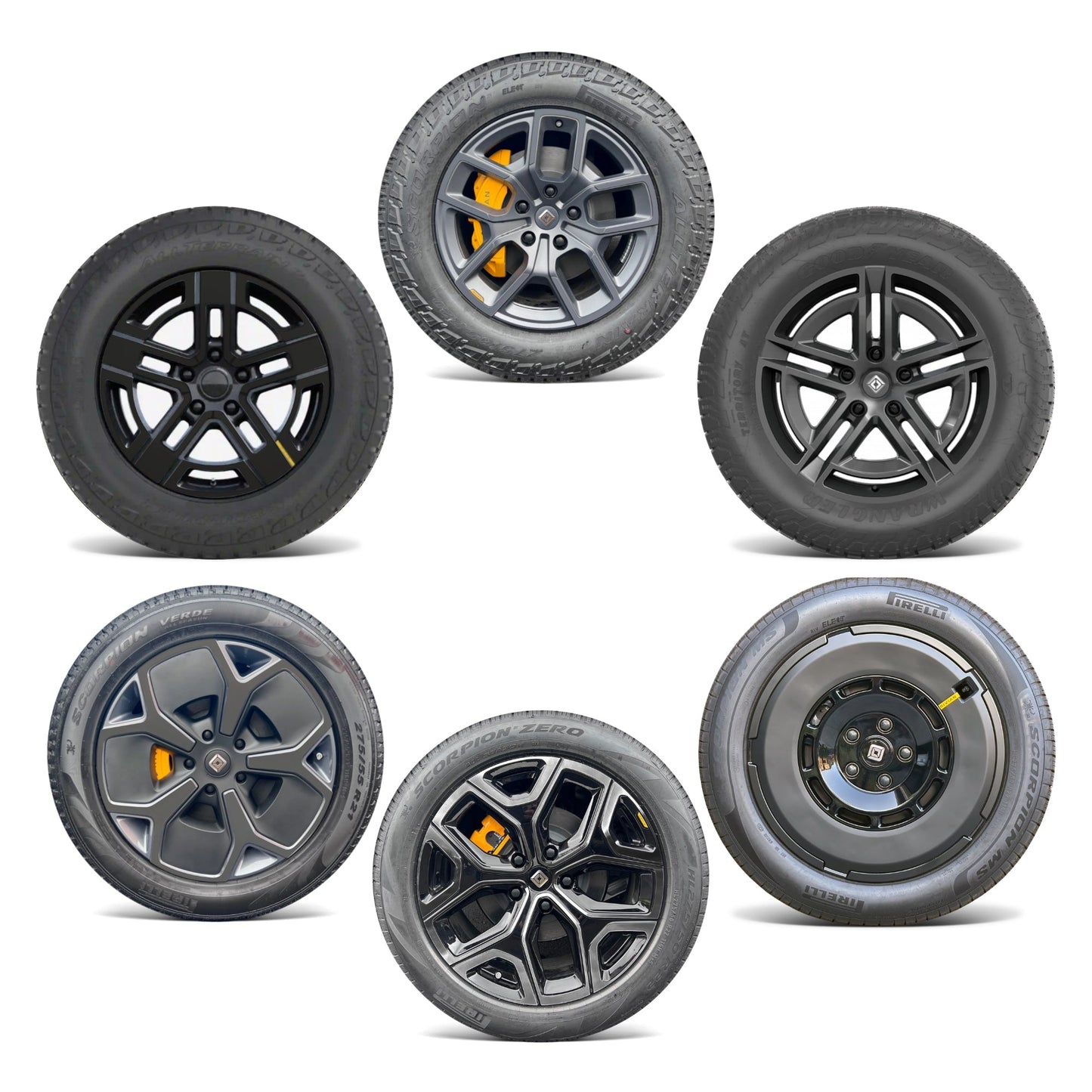 Wheels Vinyl Covers Spokes Color Wrap Chrome Delete for Rivian R1T & compatible with Rivian R1T