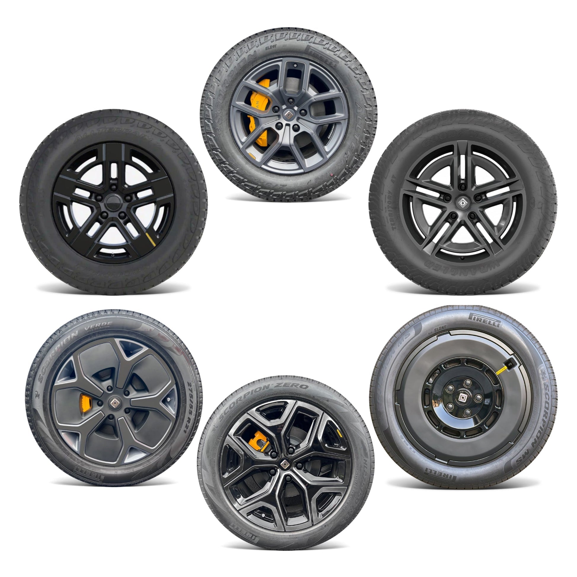 Wheels Vinyl Covers Spokes Color Wrap Chrome Delete for Rivian R1T & compatible with Rivian R1T