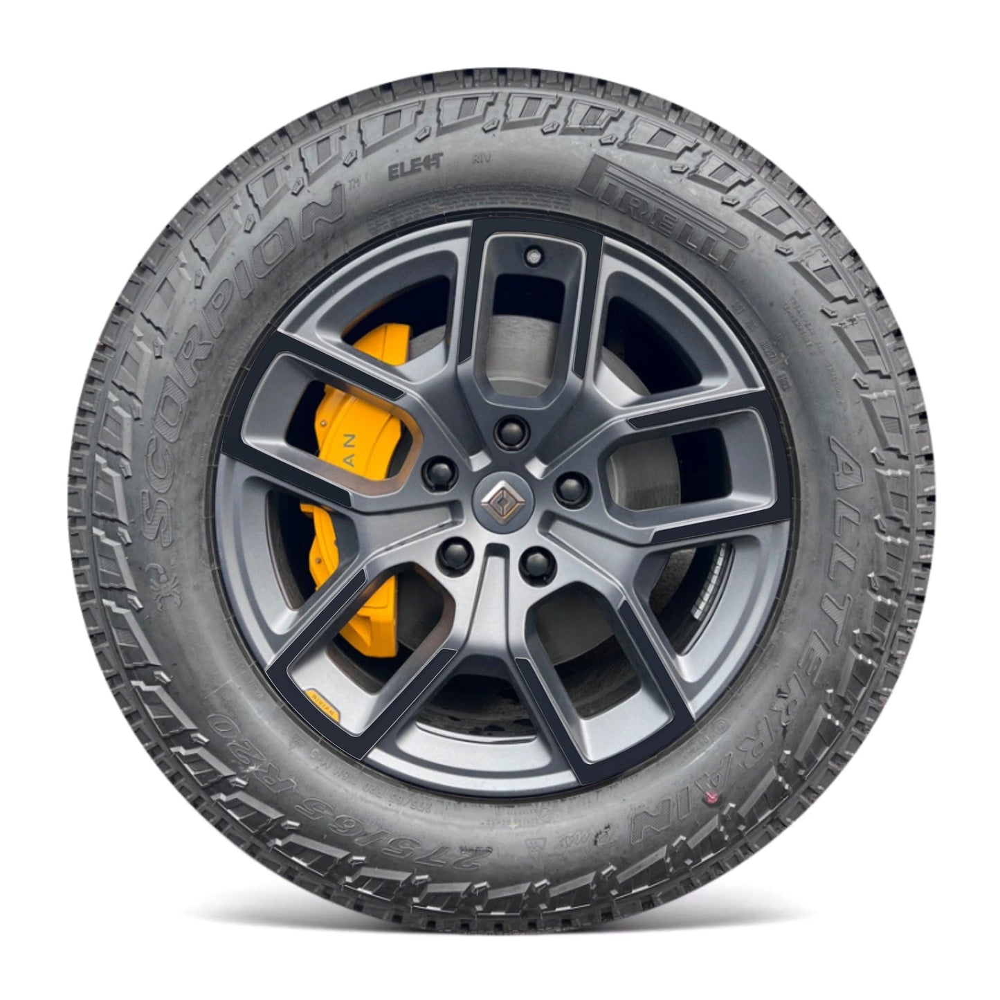 Wheels Vinyl Covers | Spokes Color Wrap Chrome Delete for Rivian R1T & Rivian R1S