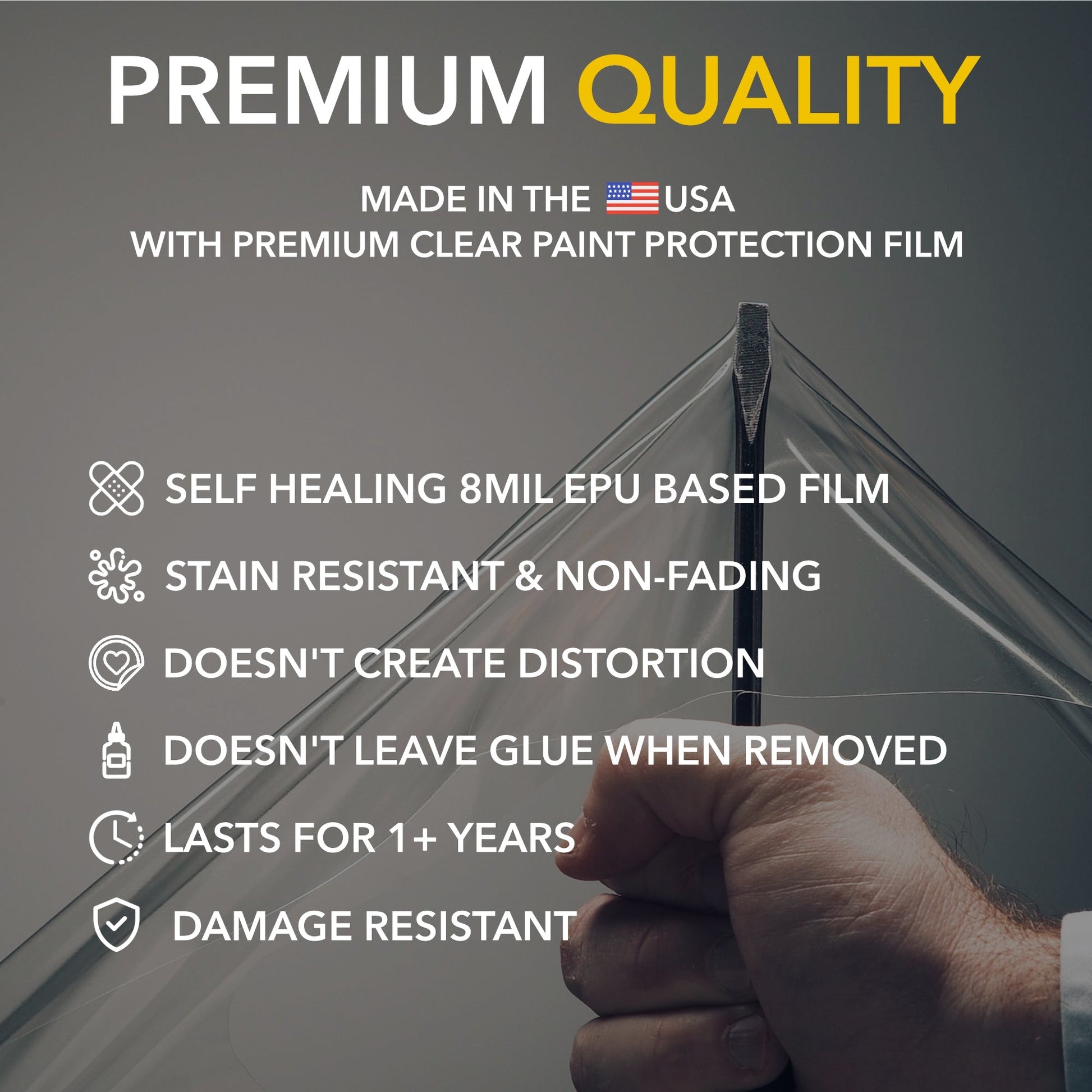 Windshield & Sunroof Protection Film compatible with Rivian R1S and R1T
