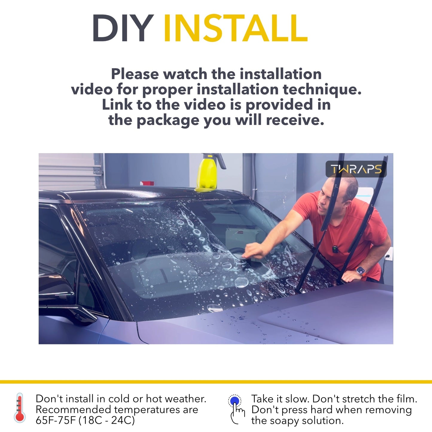 Windshield & Sunroof Protection Film compatible with Rivian R1S and R1T