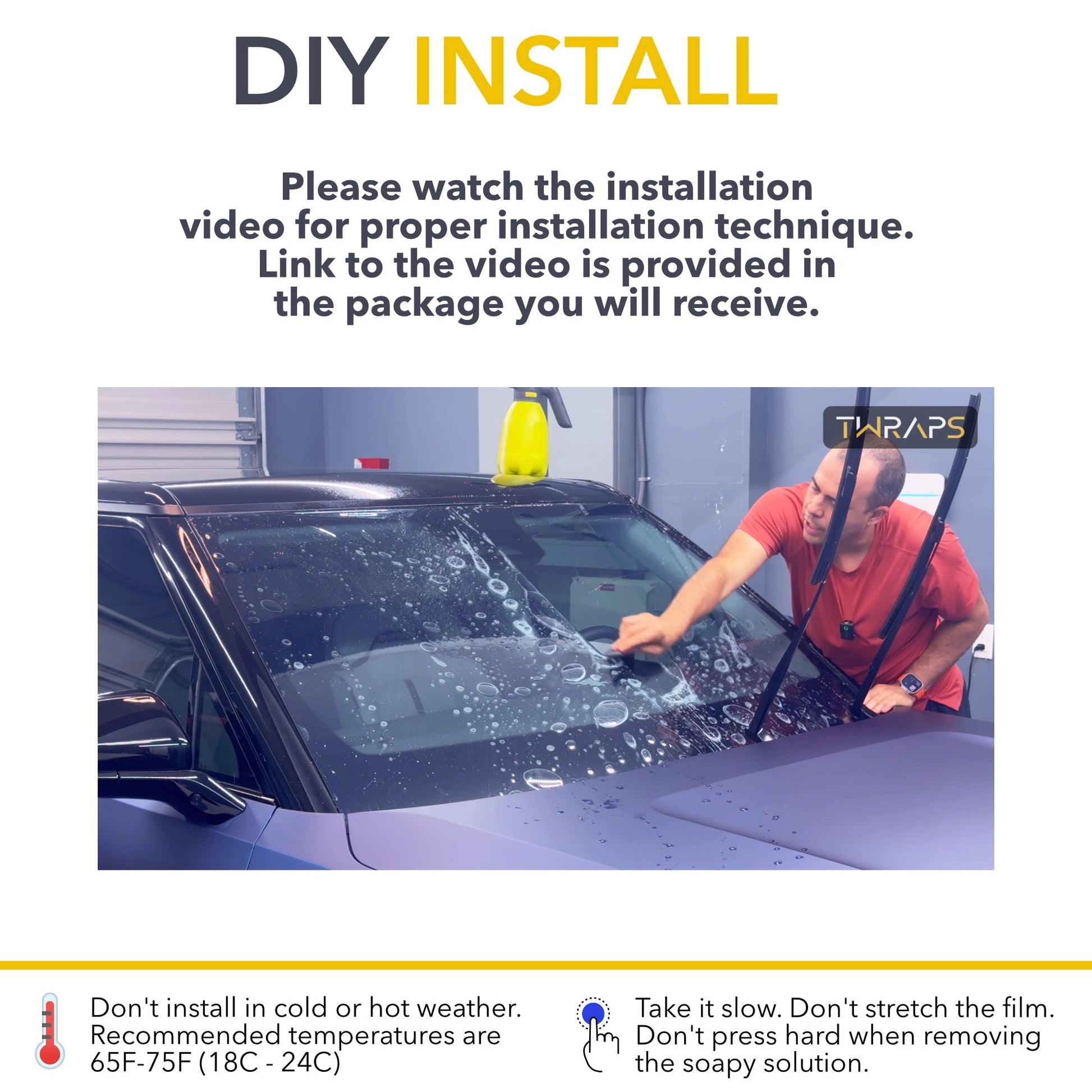 Windshield & Sunroof Protection Film compatible with Rivian R1S and R1T