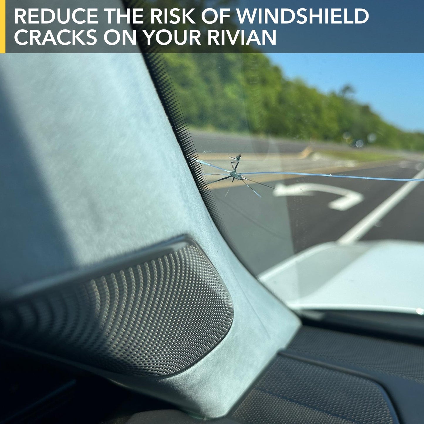 Windshield & Sunroof Protection Film compatible with Rivian R1S and R1T